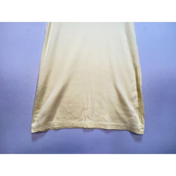 Talbots T-Shirt Dress Womens XLp Butter Yellow Cotton Dress Casual Pullover - Picture 7 of 8